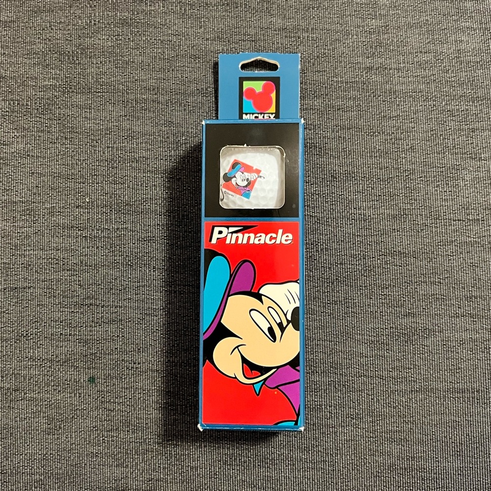Vintage Disney Pinnacle Set Of 3 Golf Balls